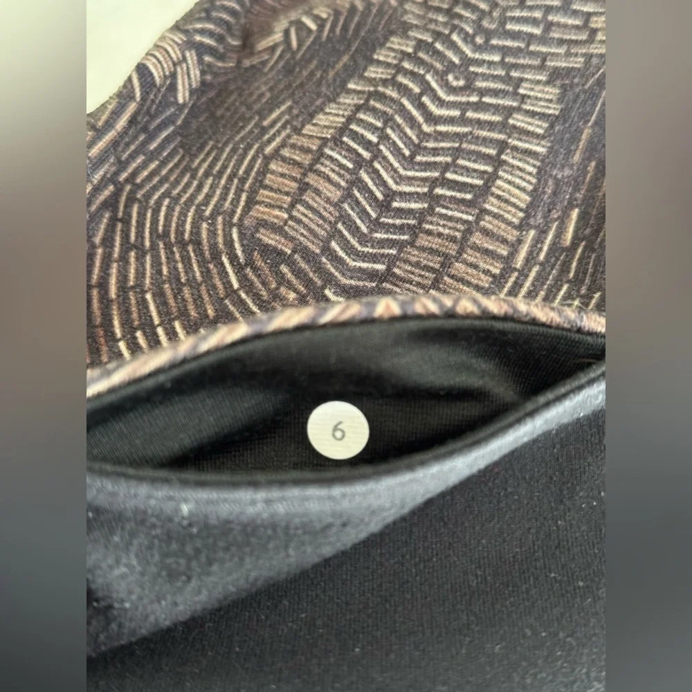 LULULEMON Wunder Under Crop II *Full-On Luon Golden Godess Cashew Multi Size 6 - Picture 11 of 11